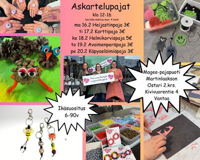 Magee-pajapuodilla askartelupajoja vk 8